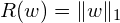 R(w)=\| w\|_1